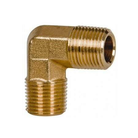 THRIFCO PLUMBING 3/8 Brass Mip X Mip 90 Elbow 9493152